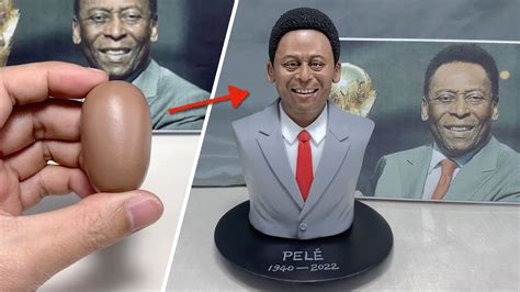 Tribute To Pel The King Of Football Sculpture Fully Handmade From