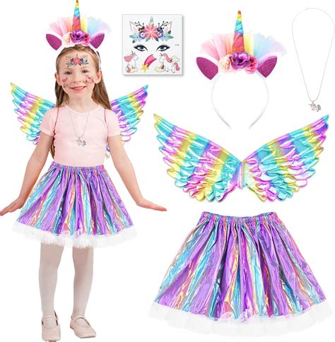 Vestito Unicorno Bambina Vestito Carnevale Bambina Vestiti Cerchietto