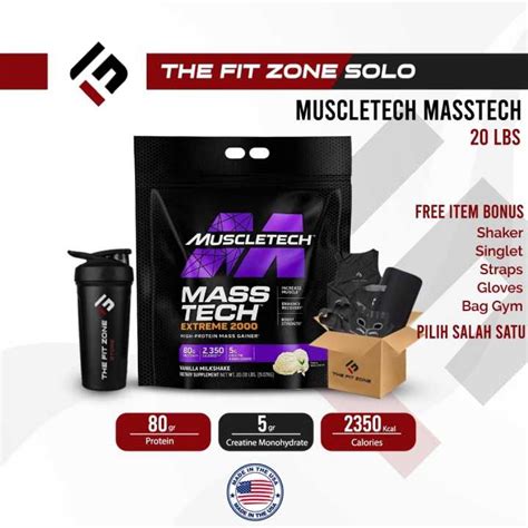 Muscletech Masstech Extreme Lbs Mass Gainer Lazada Indonesia