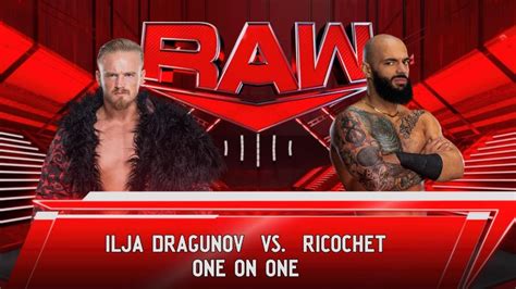 Ilja Dragunov Vs Ricochet Youtube