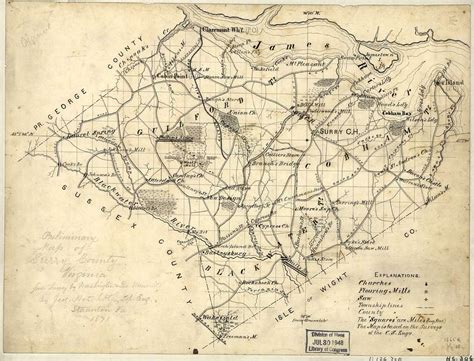 Preliminary map of Surry County, Virginia / - PICRYL Public Domain Search