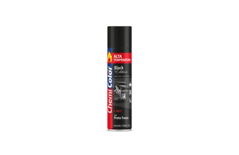 Tinta Spray Alta Temperatura Preto Fosco Ml Chemicolor Baston