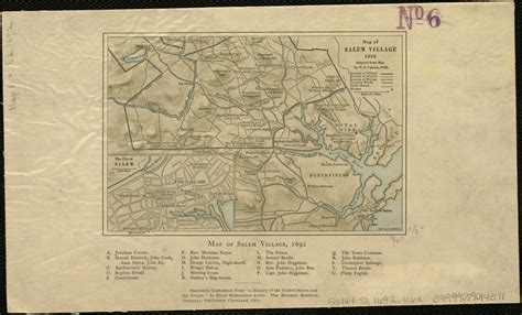 Map Of Salem Village 1692 Norman B Leventhal Map And Education Center