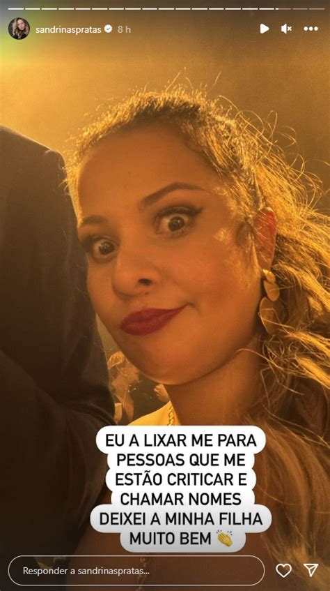 Sandrina Pratas deixa a filha em casa é criticada e dá resposta