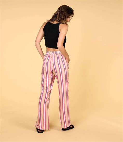 Pantalon SASHA RAY ROSE En Viscose Pour Femme Storiatipic Couleur