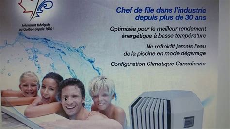 Thermopompe De Piscine Youtube