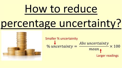 How To Reduce Percentage Uncertainty Youtube