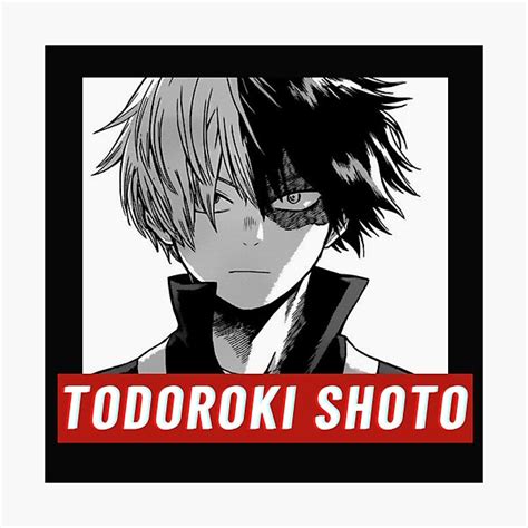 Todoroki Shoto Half Cold And Half Hot Photographic Print By ConArte Redbubble