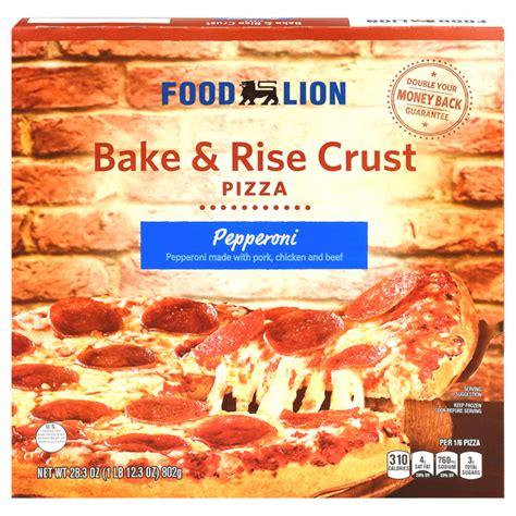 Food Lion Bake And Rise Crust Pepperoni Pizza 283 Oz