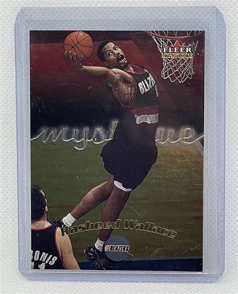 Rasheed Wallace 2000 01 Fleer Mystique 12 Portland Trail Blazers EBay