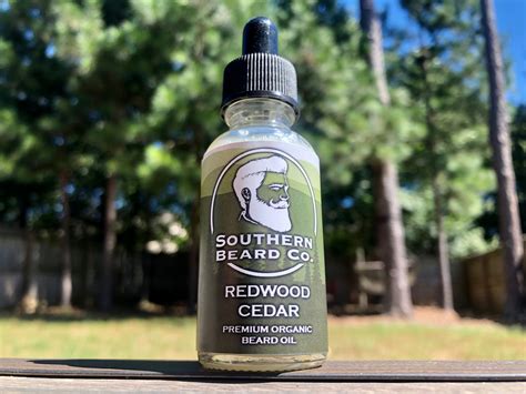 Redwood Cedar Premium Organic Beard Oil Southern Beard Co Organic