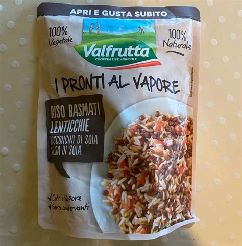 Valfrutta I Pronti Al Vapore Riso Basmati E Lenticchie Review Abillion