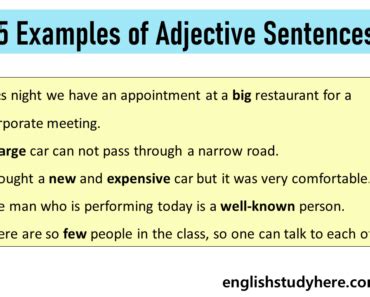 Adjectives Archives English Study Here