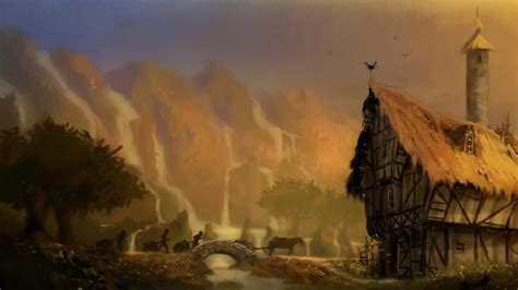 Country Cottage design for Fable II. | Art demo, Environmental art, Fables