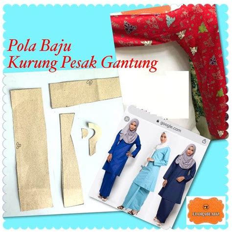 Ukuran Pola Baju Kurung Kedah Kurung Kedah Diy Sewing Clothes Sewing