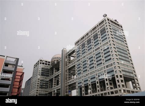 Fuji Tv Headquarters Building By Kenzo Tange Odaiba Island Tokyo