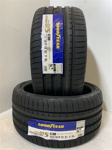 未使用送料無料未使用夏タイヤ2本セット 255 30R19 91Y XL SGY168 27 GOODYEAR EAGLE F1