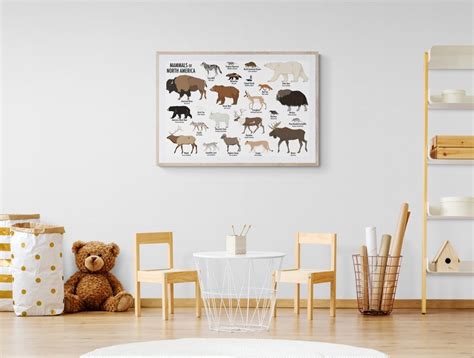 Mammals of North America Poster - Etsy