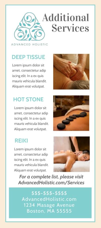 Massage Flyer Templates Mycreativeshop