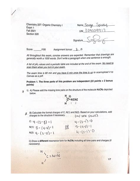 Chemistry Lab Report Chem Studocu