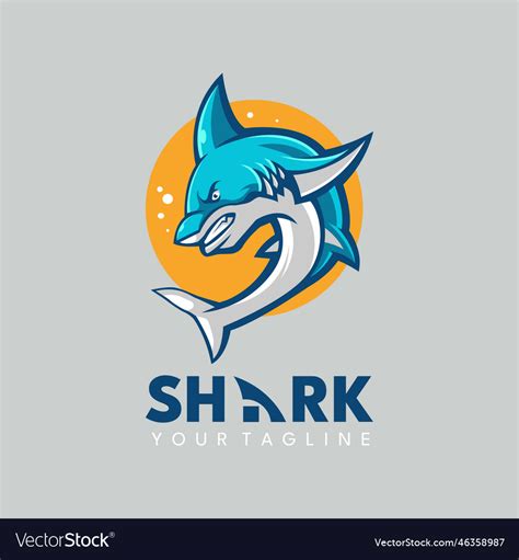 Angry shark Royalty Free Vector Image - VectorStock