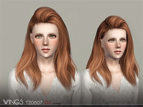 The Sims Resource WINGS HAIR TS3 TZ0607 F