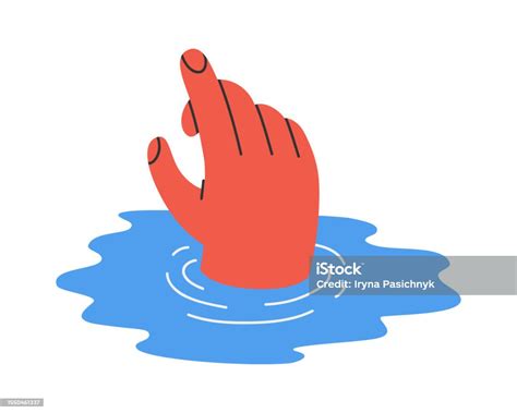 Drowning Hand Illustration Stock Illustration Download Image Now A