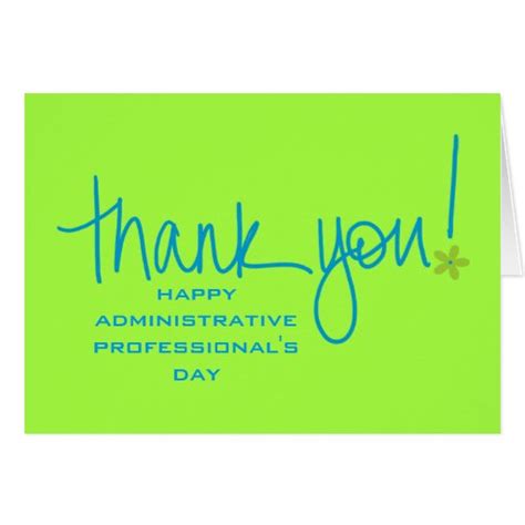 A Big Thank You To Administrative Professionals Card Zazzle