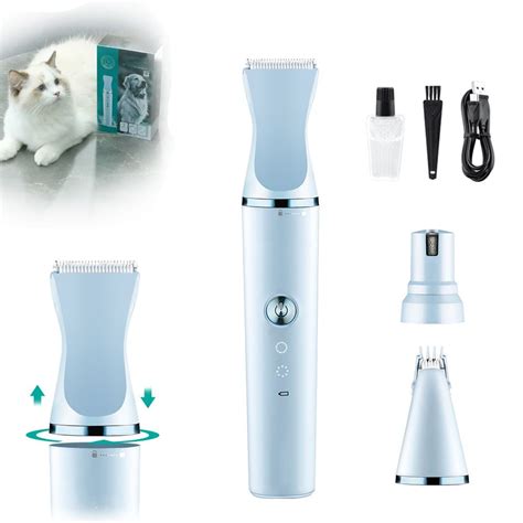 YaSaLy Electric Dog Clippers,Low Noise Cordless Electric Dog Clippers,Rechargeable Pet Cat Dog ...