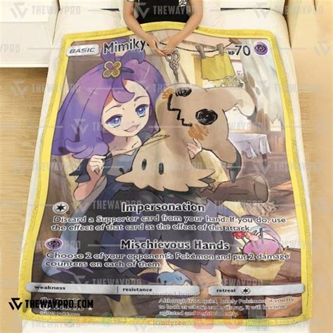 HOT Pokemon Mimikyu Cosmic Eclipse Fleece Blanket Express Your Unique Style With BoxBoxShirt