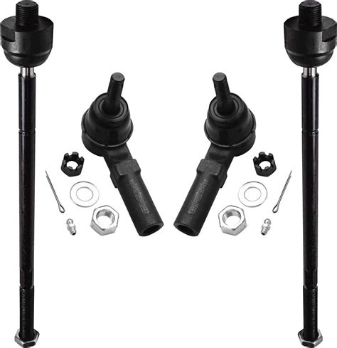 Pc Front Inner Outer Tie Rods Suspension Kit