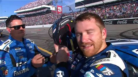 Chris Buescher Reacts To Winning Clinching Playoff Berth At Richmond