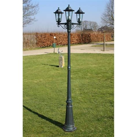 Lampadaire Ext Rieur Triple Vert Fonc Hauteur Cm Design L Gant