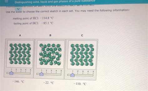 Solved Distinguishing Solid Liquid And Gas Phases Of A Pure