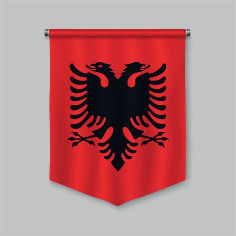 pennant with flag 10972281 Vector Art at Vecteezy