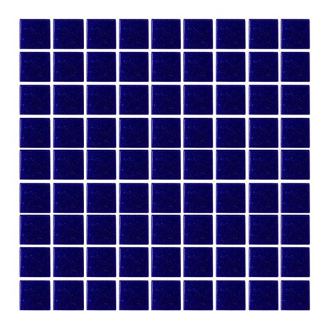 Azulejo Vetro Venezia Azul Cobalto Oscuro Mosaico 2 X 2 Cm F063