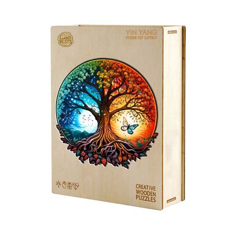 Wooden Jigsaw Puzzle Yin Yang Tree Of Life Kaayee Wooden Jigsaw