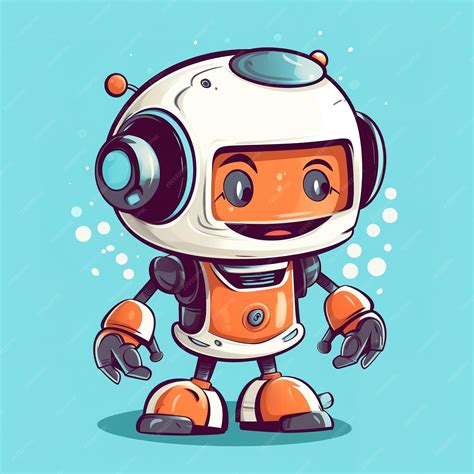 Premium AI Image | cute robot illustration