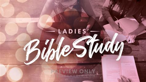 Ladies Bible Study - Title Graphics | Church Visuals