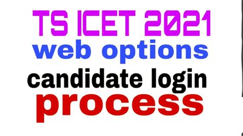 Ts Icet 2021 Web Options CANDIDATE REGISTRATION Step By Step Process