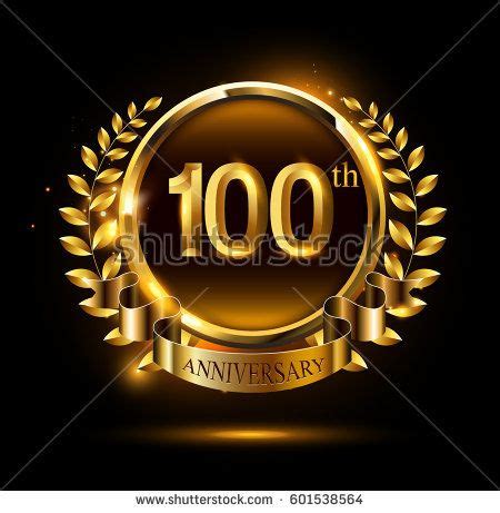 Th Gold Anniversary Celebration Logo Ring Stock Vector Royalty Free