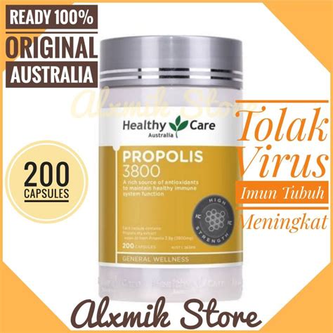 READY Healthy Care Propolis 3800 Isi 200 Kapsul 3800mg ORIGINAL