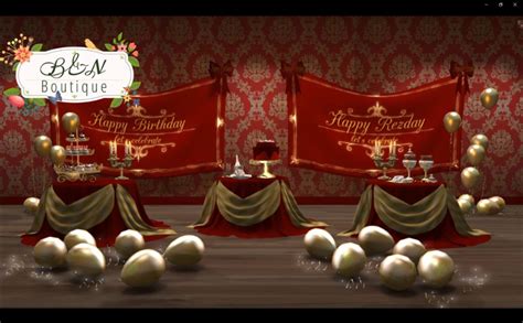 Second Life Marketplace Bandn Happy Birthday Or Rezday Exclusive Set