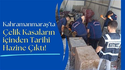 Kahramanmaraş ta Enkaz Kasalarından Tarihi Eserler Çıktı