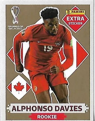 Figurinha Extra Alphonso Davies Rookie Ouro Original Frete Gr Tis