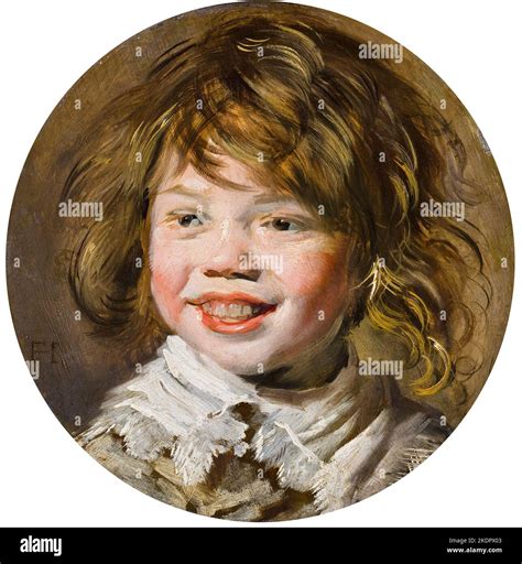 Frans Hals, Laughing Boy, portrait painting in oil on panel, circa 1625 ...