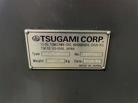 Tsugami Thread Rolling Machine R Ii Hariton Machinery Company Inc