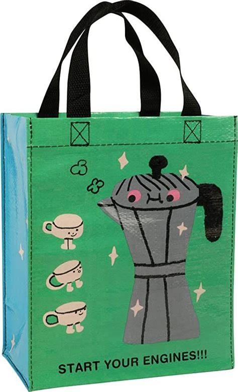 Blue Q Handy Tote Start Your Engines Coffee Lovers Reusable Lunch