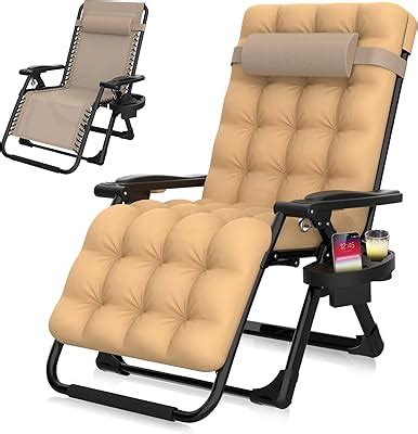 Amazon Suteck Oversized Zero Gravity Chair 33In XXL Lounge Chair W