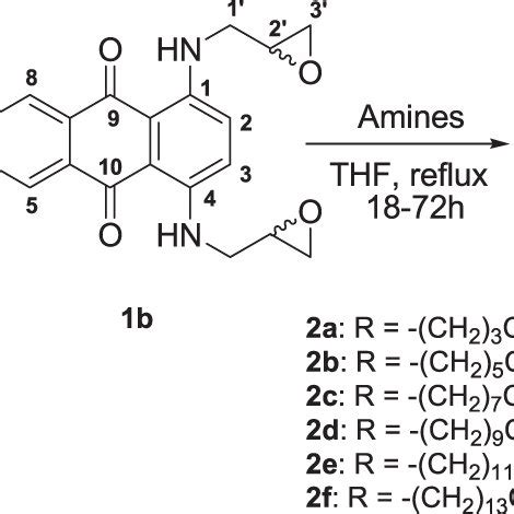 Synthesis from anthraquinone derivatives 2a–j | Download Scientific Diagram